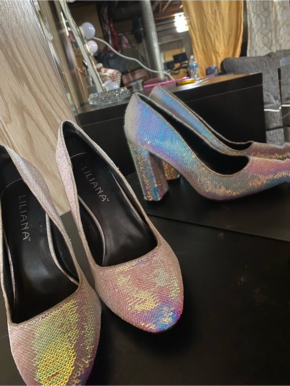 Iridescent Pastel High Heel Pumps - Women's Dress Shoes